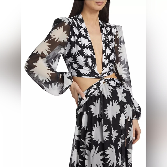 PatBO Dahlia Plunge Cut-Out Maxi Dress - Picture 5 of 7